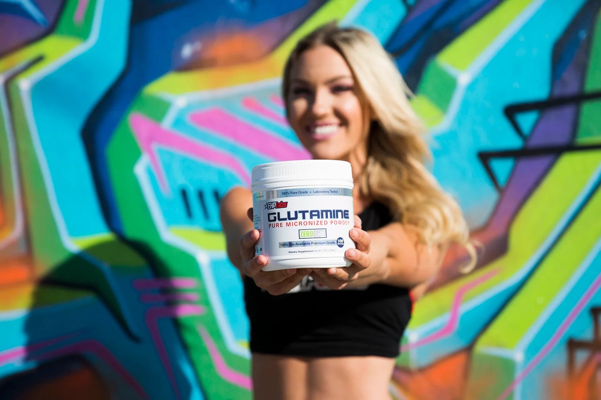 EHP Labs L-Glutamine - Female Athlete Image