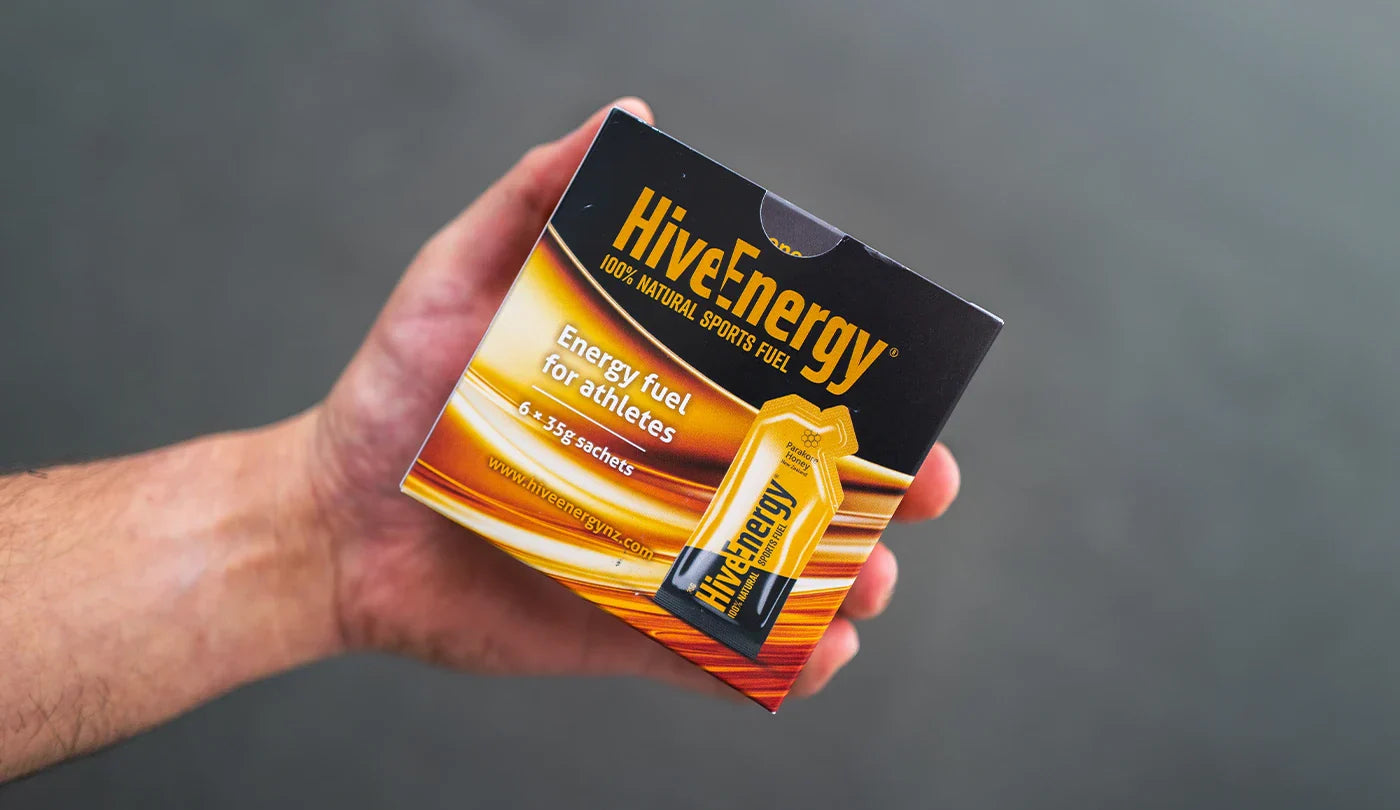 HiveEnergy Sports Fuel Gels in Hand