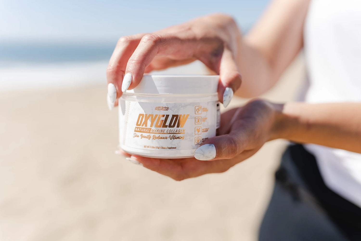 EHP Labs OxyGlow Beach Photo