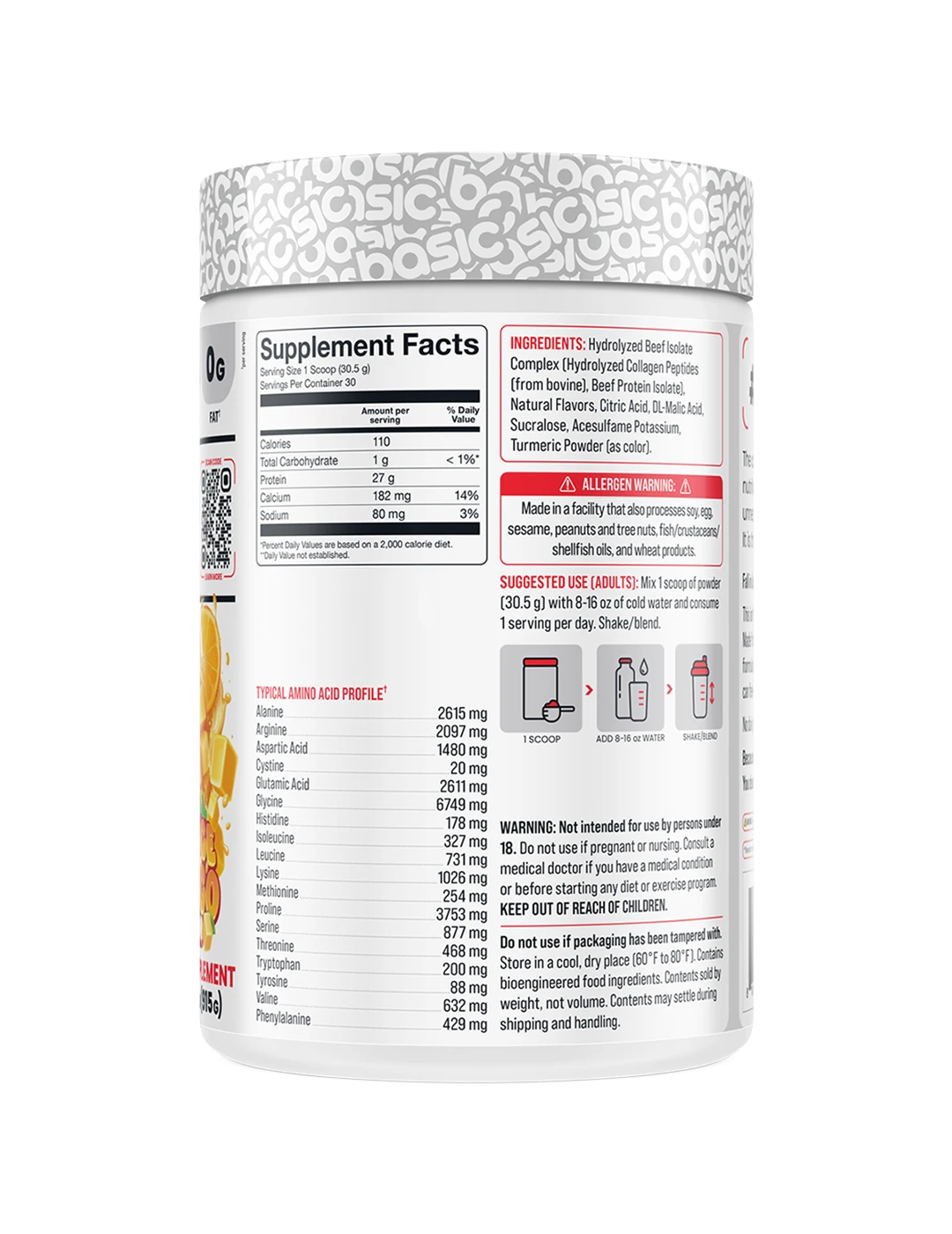 Basic Supplements Hydrolyzed Clear Beef Isolate