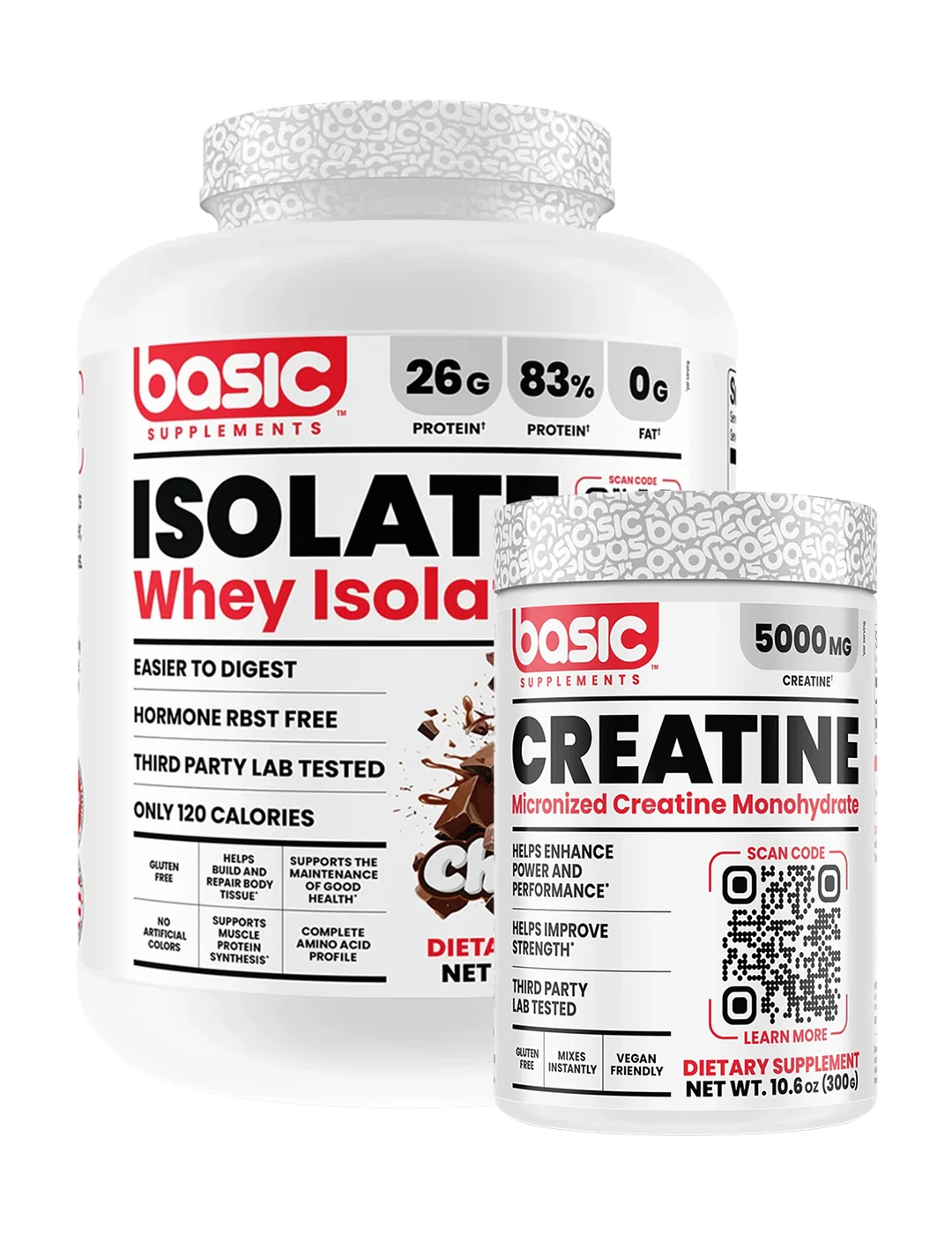 Basic Supplements Whey Isolate + Free Basic Creatine