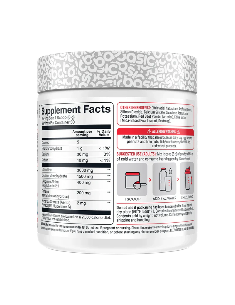 Basic Supplements Pre 30 Serve Club Mix SFP | ASN