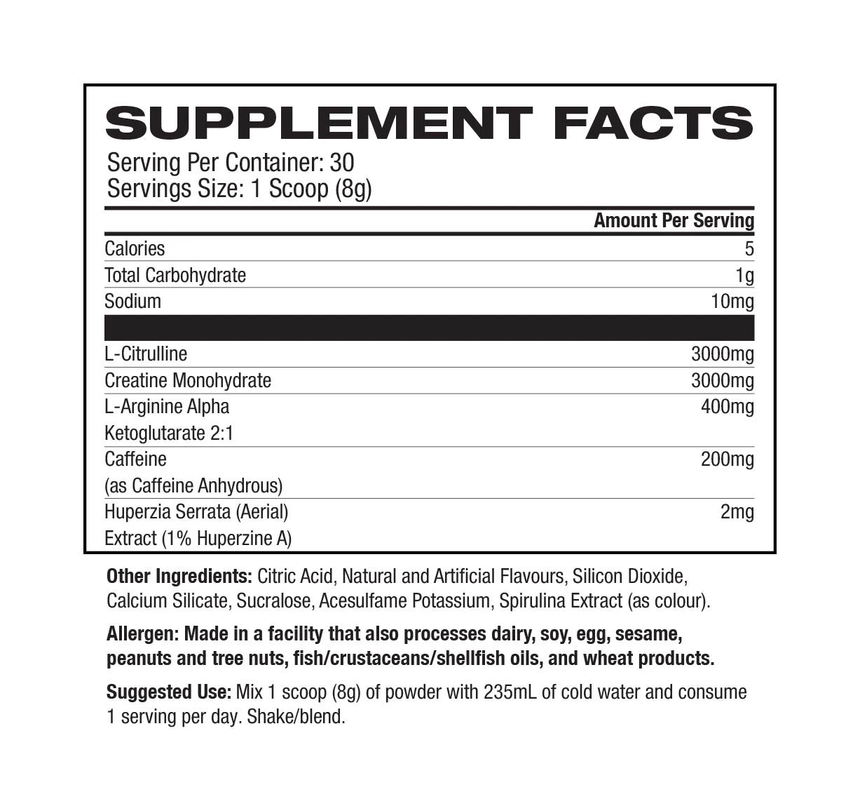 Basic Supplements Pre-Workout