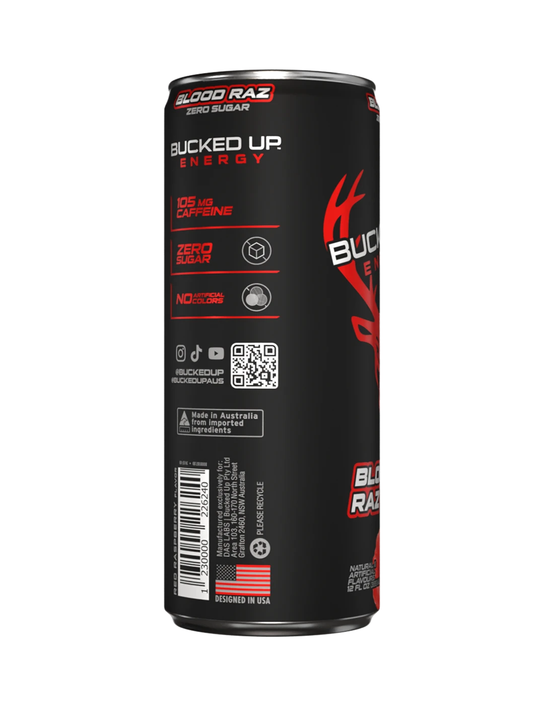 Bucked Up Bucked Up Energy 355m L Blood Raz Side | ASN