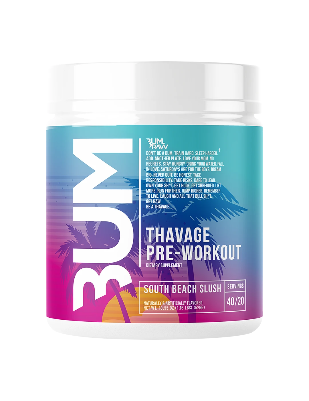 CBUM Thavage 40 Serve South Beach Slush Front | ASN