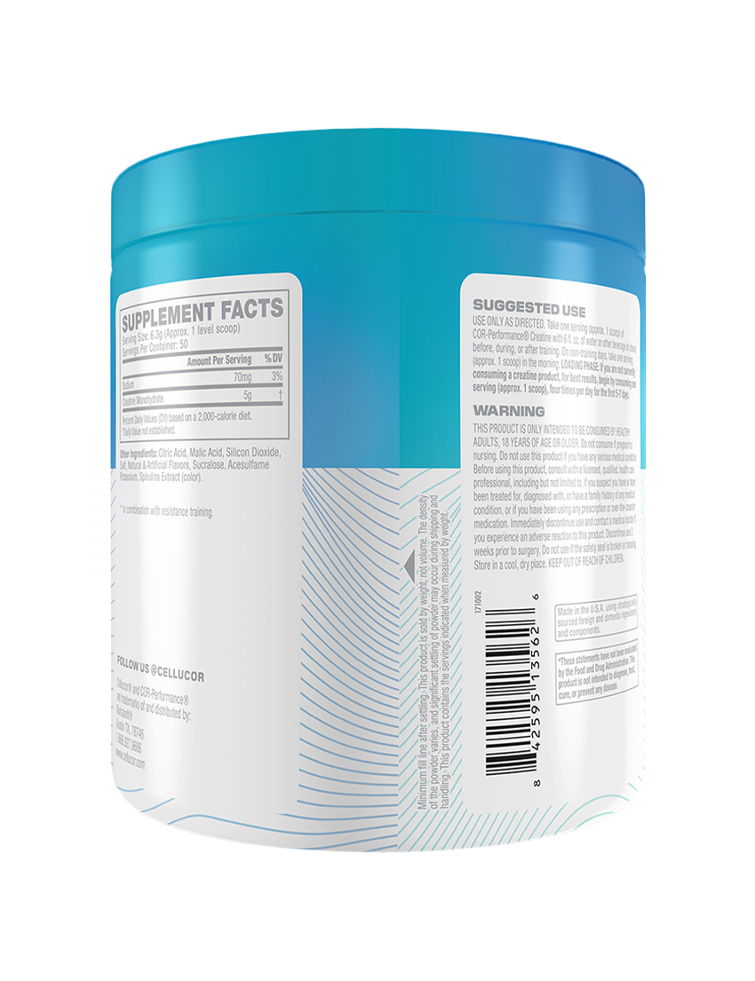 Cellucor COR CREATINE 50 Servings Blue Raspberry SFP | ASN
