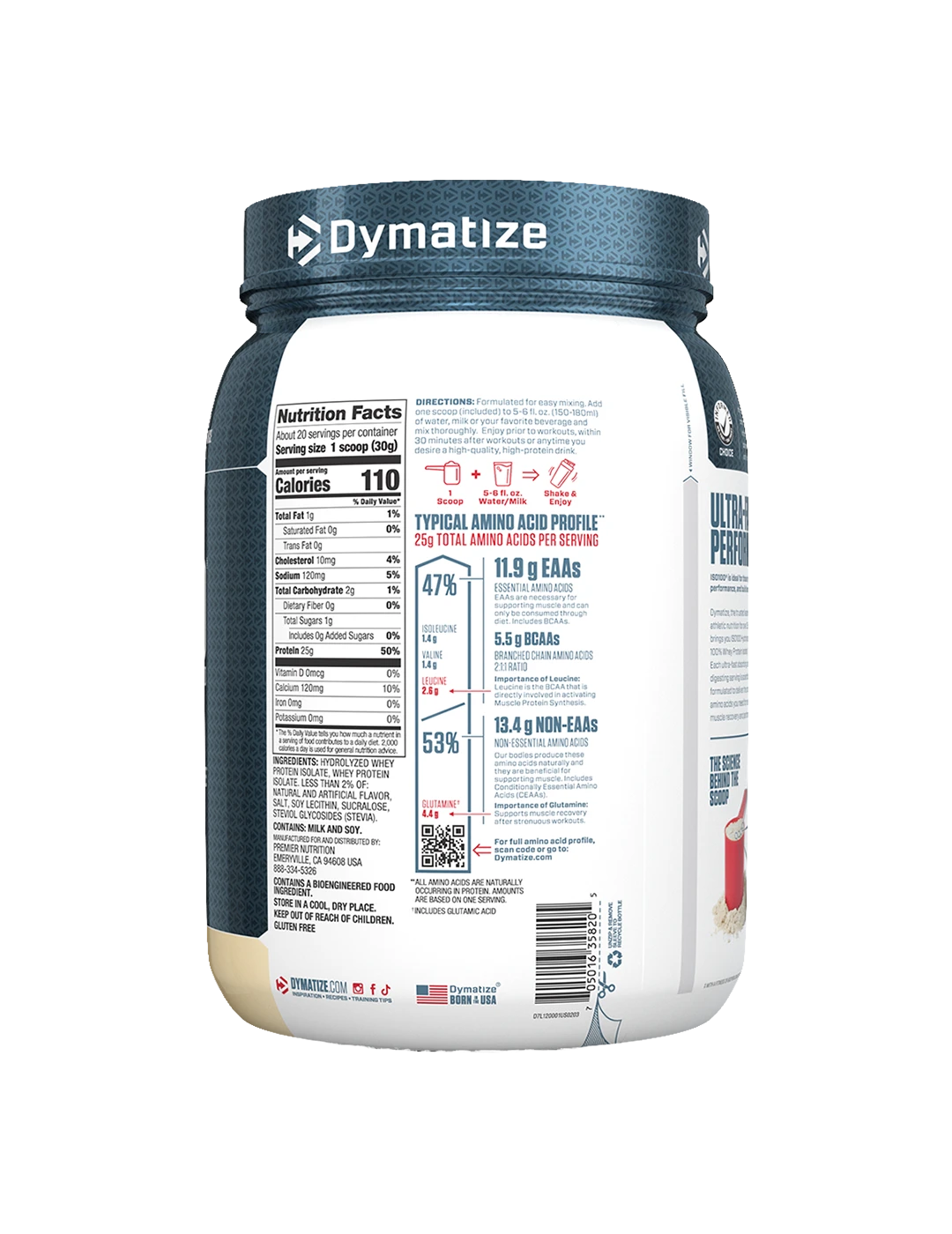 Dymatize ISO100 Whey Protein Isolate + 6 Free Grenade Protein Bars