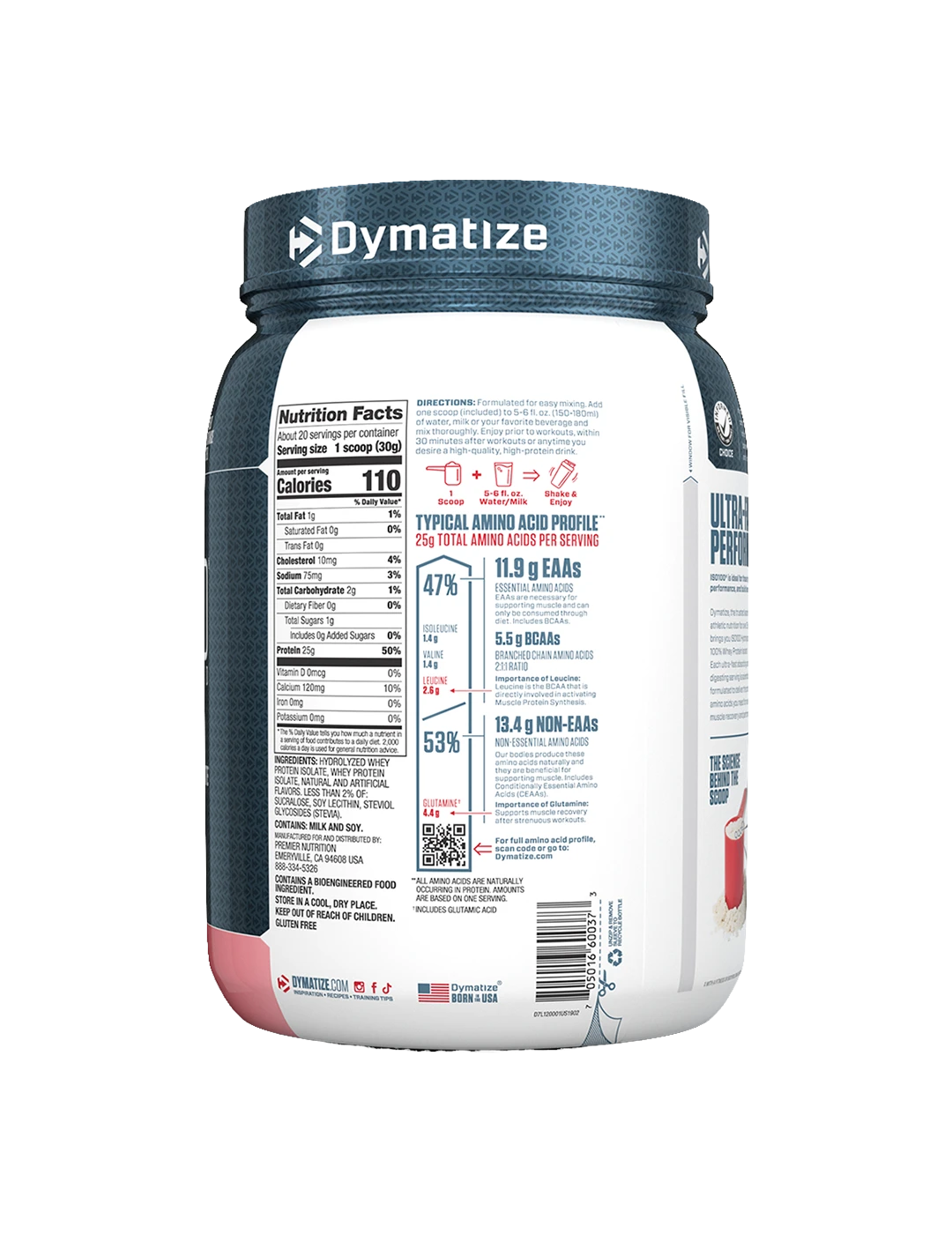 Dymatize ISO100 Whey Protein Isolate + 6 Free Grenade Protein Bars