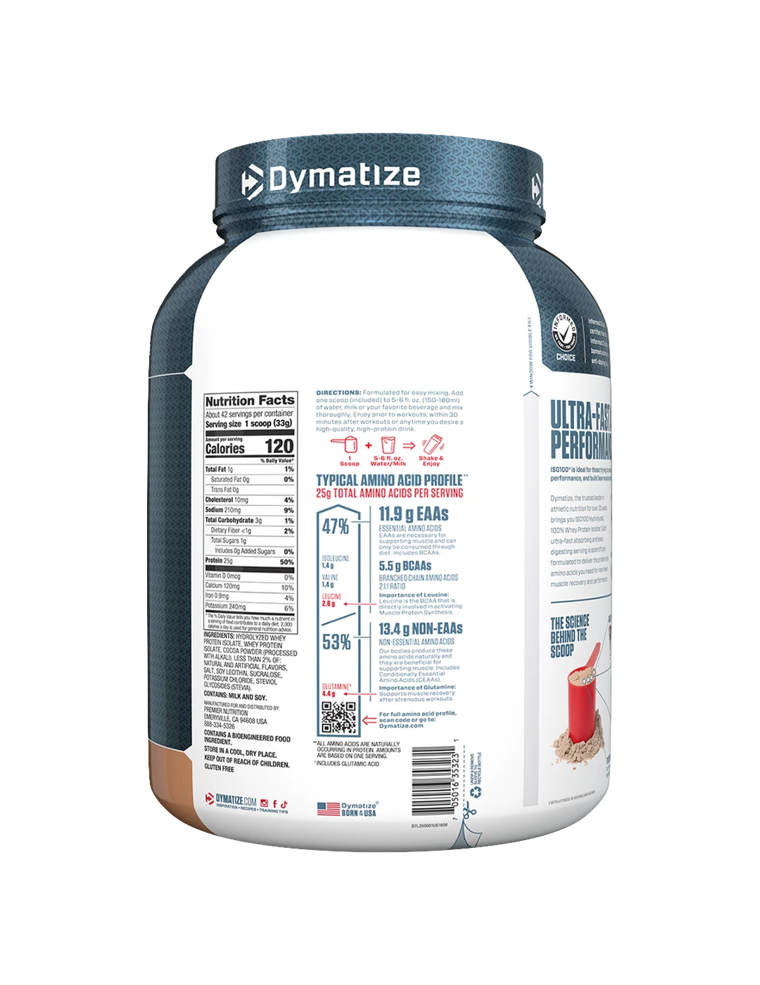 Dymatize ISO100 Whey Protein Isolate + 6 Free Grenade Protein Bars