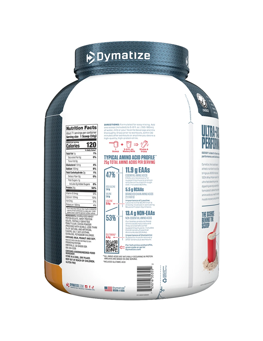 Dymatize ISO100 Whey Protein Isolate + 6 Free Grenade Protein Bars