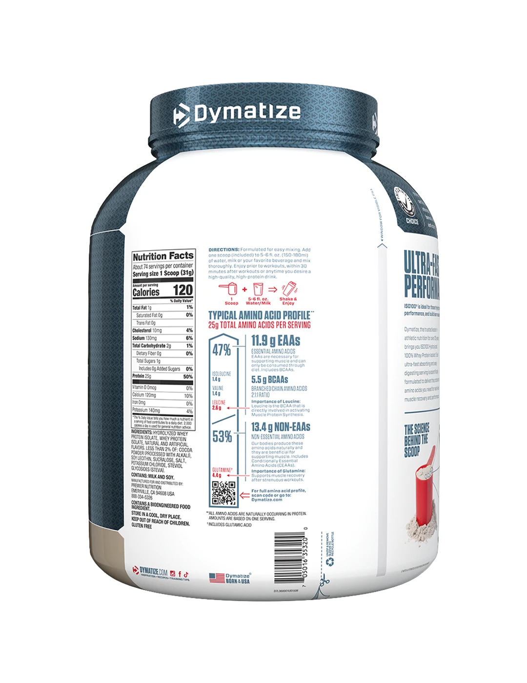 Dymatize ISO100 Whey Protein Isolate + 6 Free Grenade Protein Bars