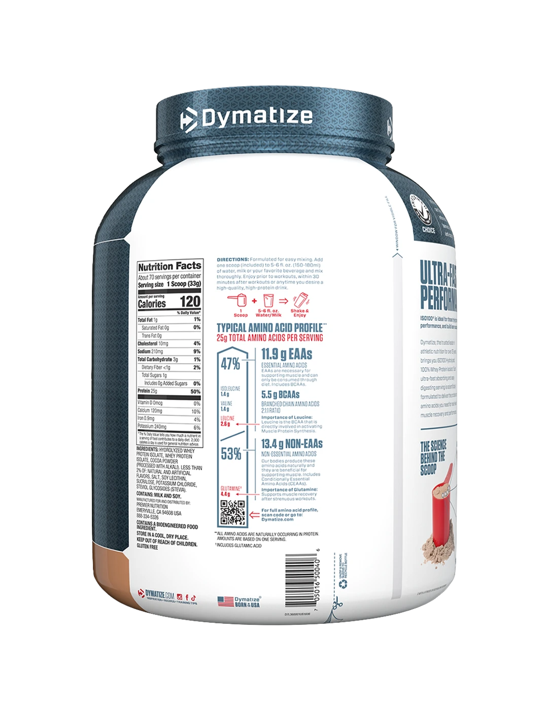 Dymatize ISO100 Whey Protein Isolate + 6 Free Grenade Protein Bars