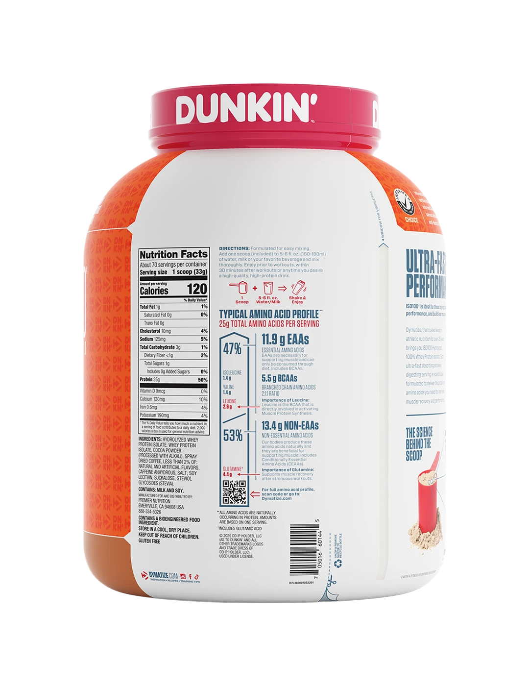 Dymatize ISO100 Whey Protein Isolate + 6 Free Grenade Protein Bars