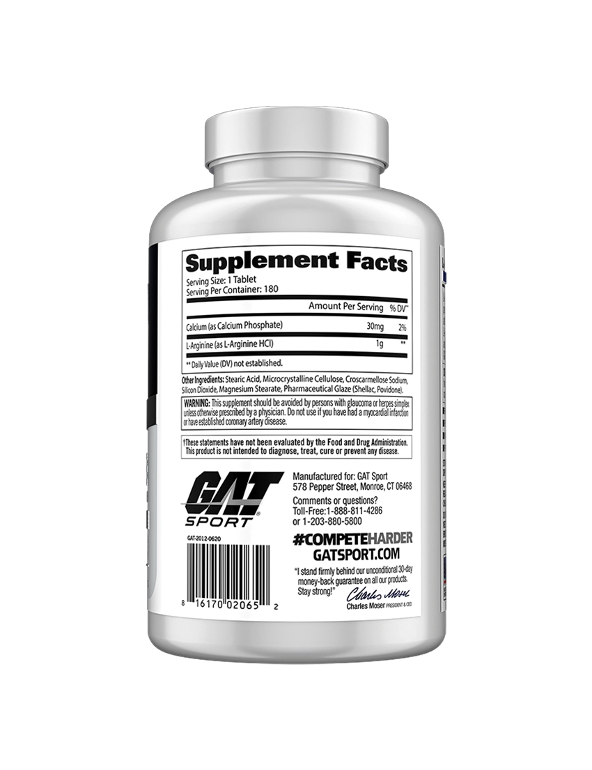 GAT Essentials L Arginine 180tablets SFP | ASN