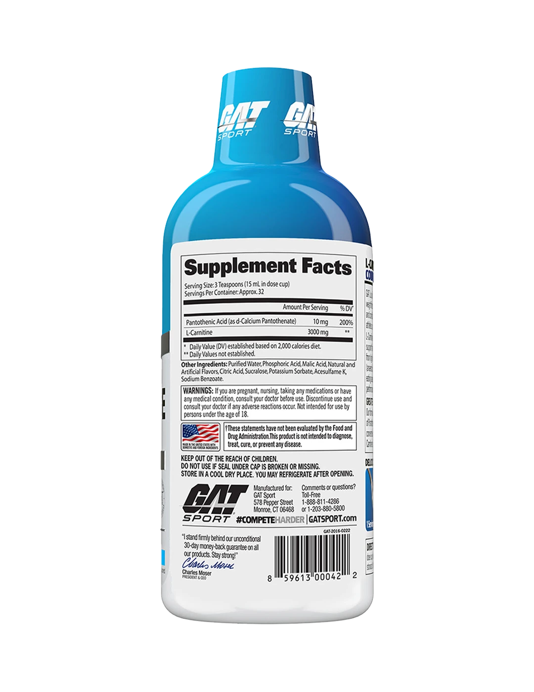 GAT Sport L-Carnitine Liquid 3000mg
