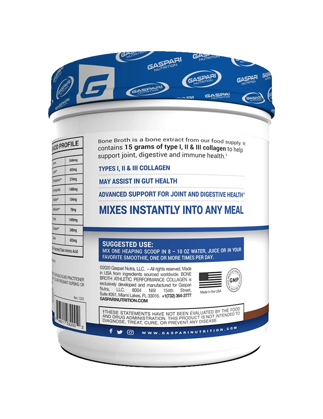 Gaspari Nutrition Bone Broth Collagen