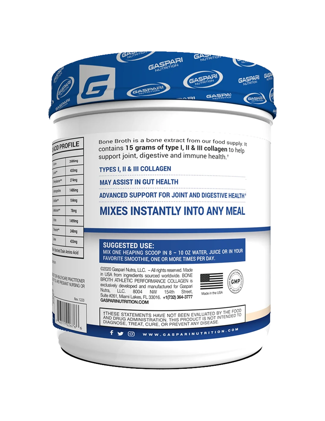 Gaspari Nutrition Bone Broth Collagen