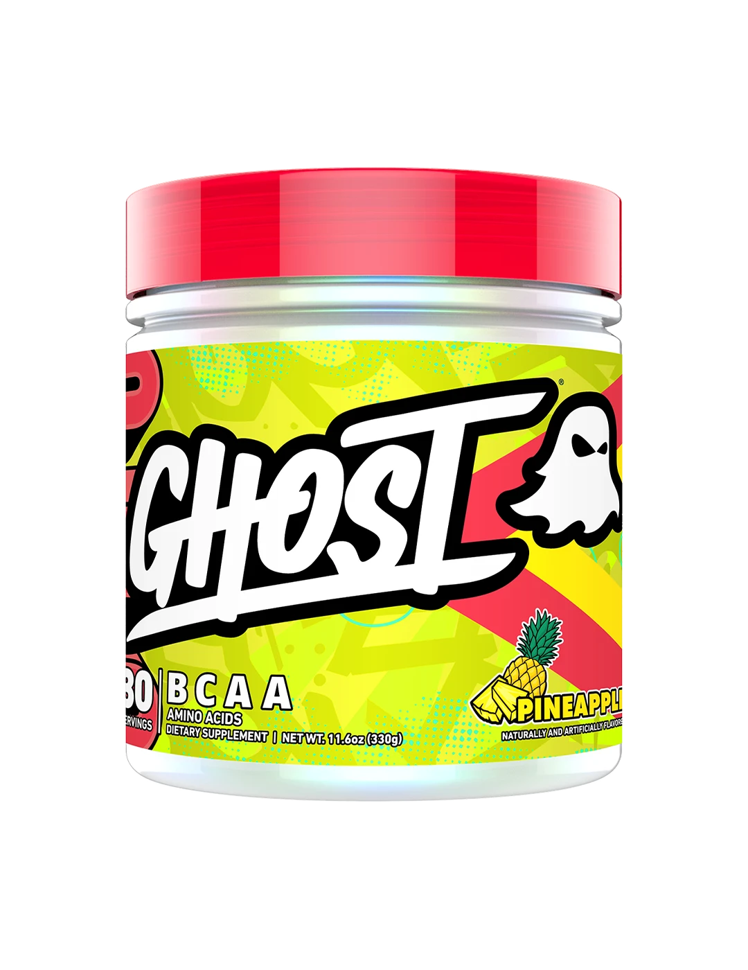 Ghost BCAA V2 30 Servings Pineapple Front | ASN