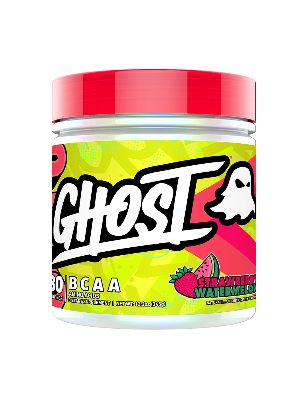 Ghost BCAA V2 30 Servings Strawberry Watermelon Front | ASN