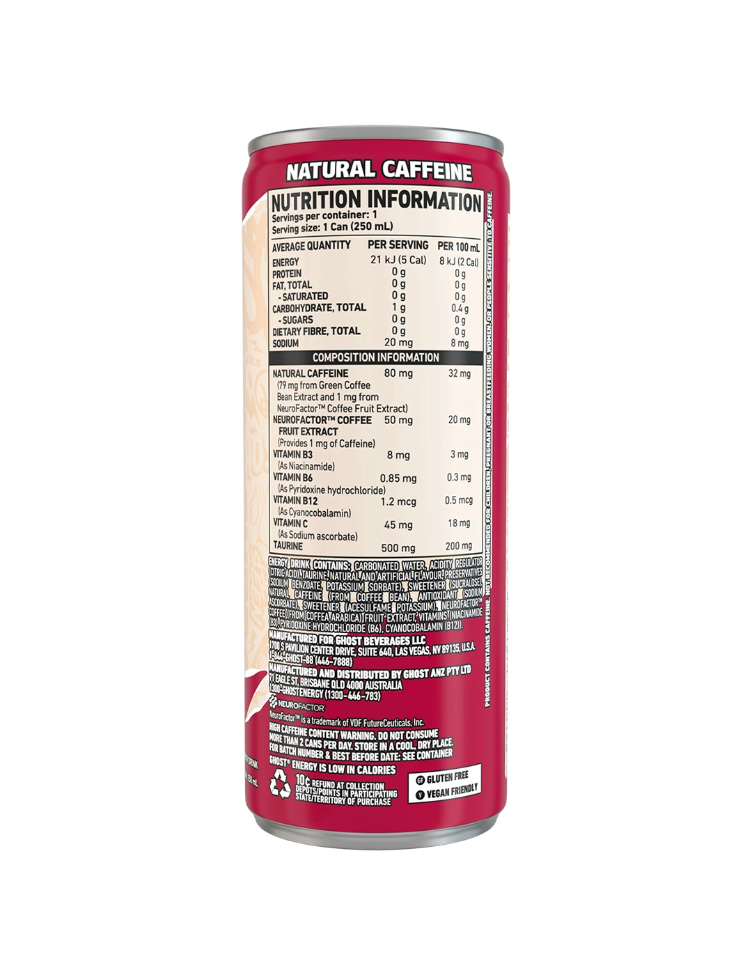 Ghost Energy 250m L Creaming Soda NIP | ASN