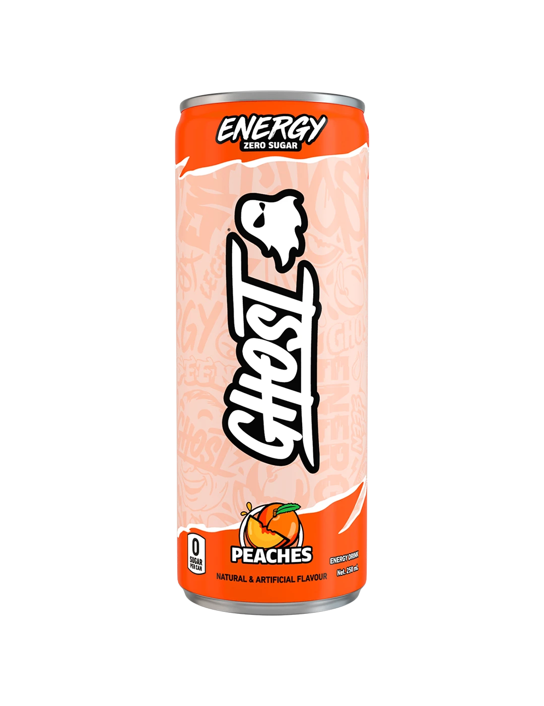 Ghost Energy 250m L Peaches Front | ASN