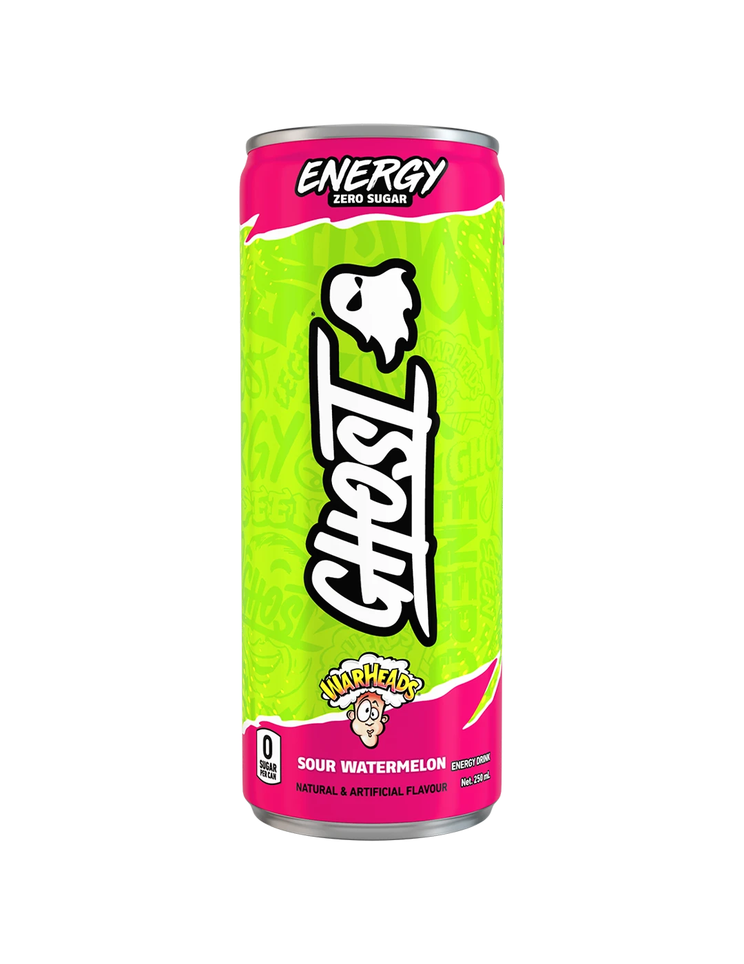 Ghost Energy 250m L Warheads Sour Watermelon Front | ASN