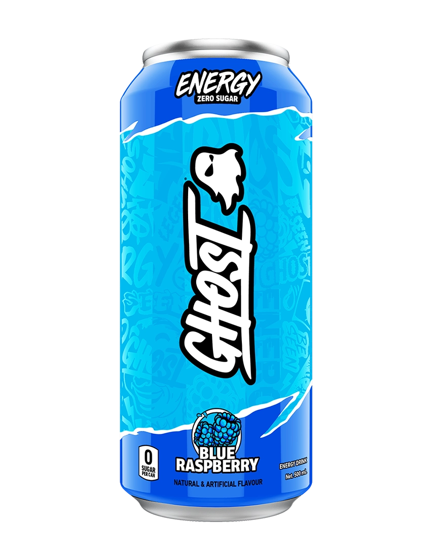 Ghost Energy 500m L Blue Raspberry Front | ASN