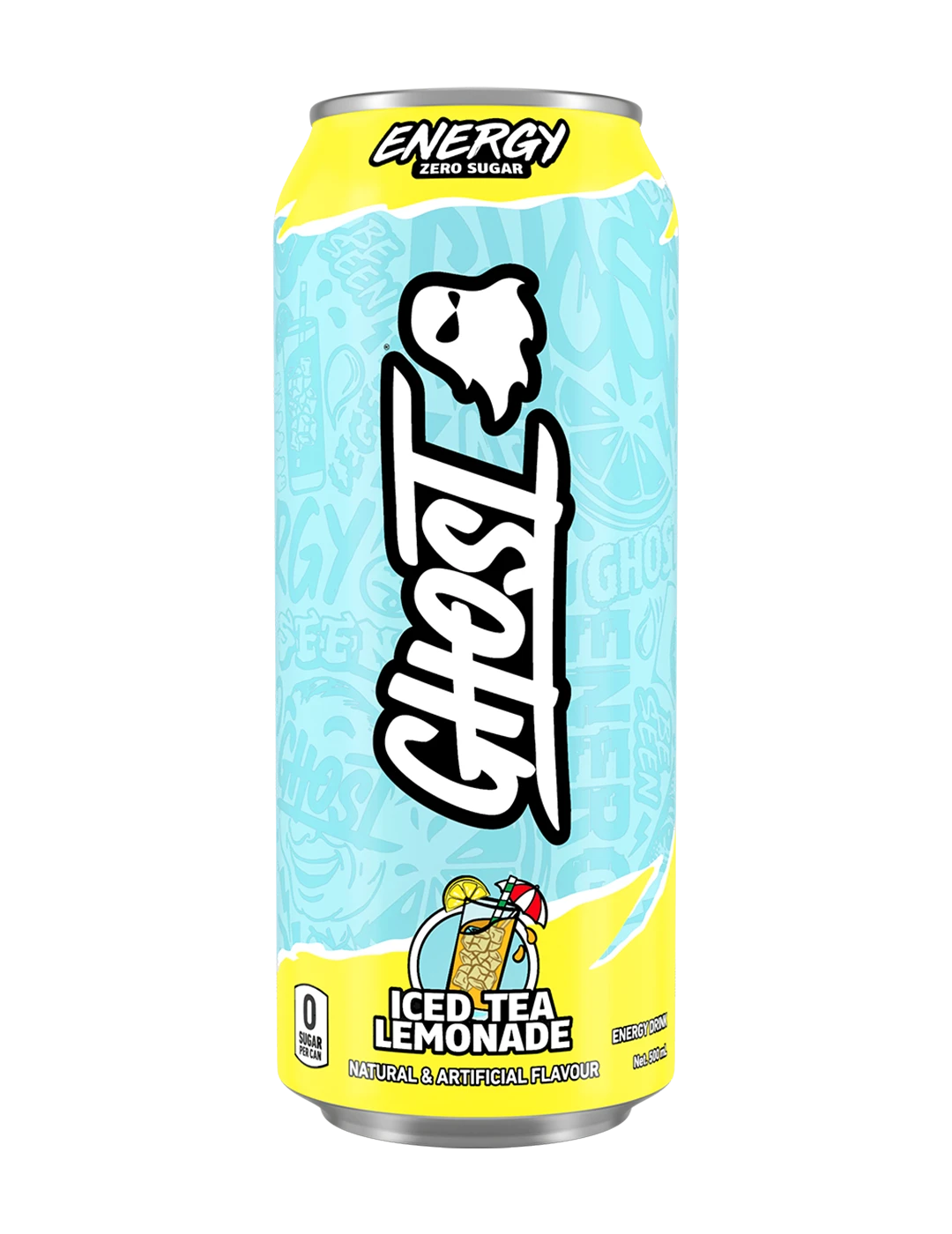 Ghost Energy 500m L Iced Tea Lemonade Front | ASN