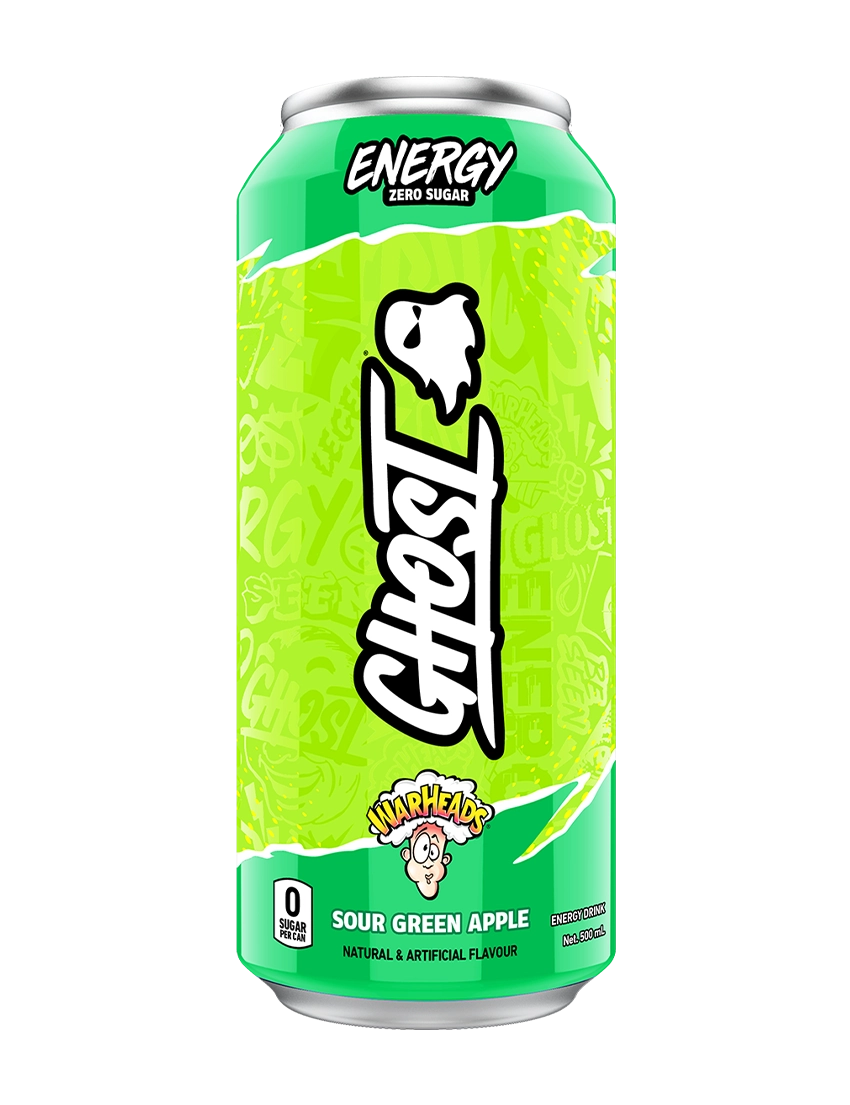 Ghost Energy 500m L Warheads Sour Green Apple Front | ASN