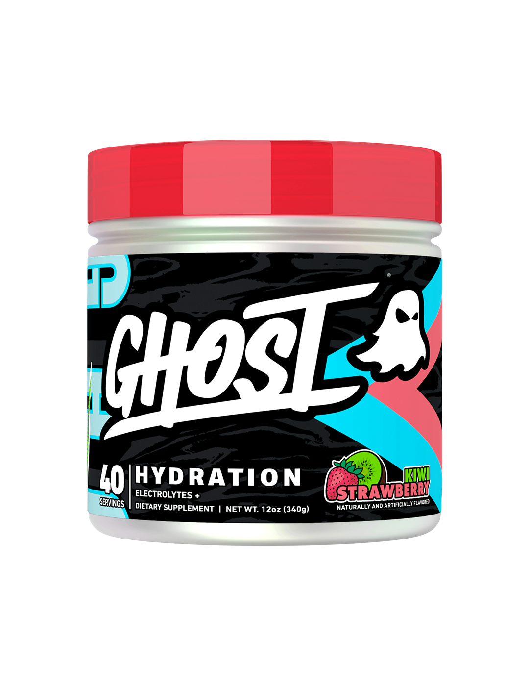 Ghost Hydration Electrolytes+ Kiwi Strawberry 40 Servings Front – GHOST | ASN