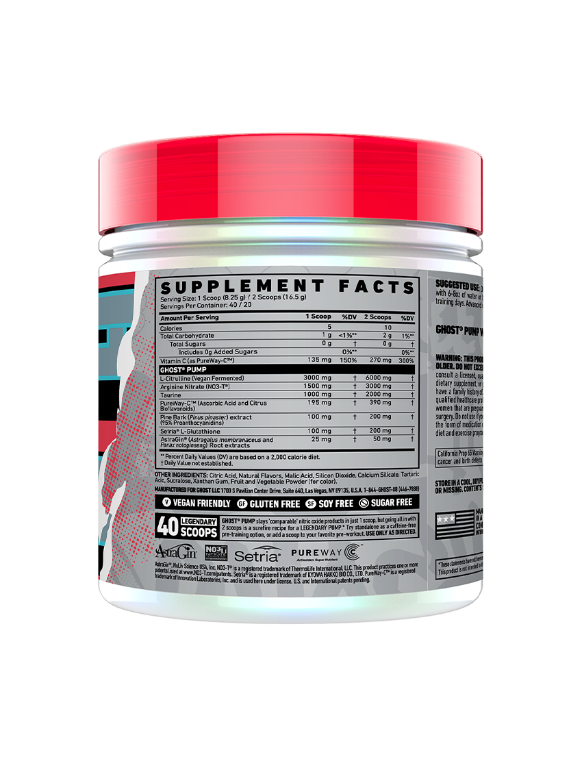Ghost Pump Stimulant-Free Pre-Workout