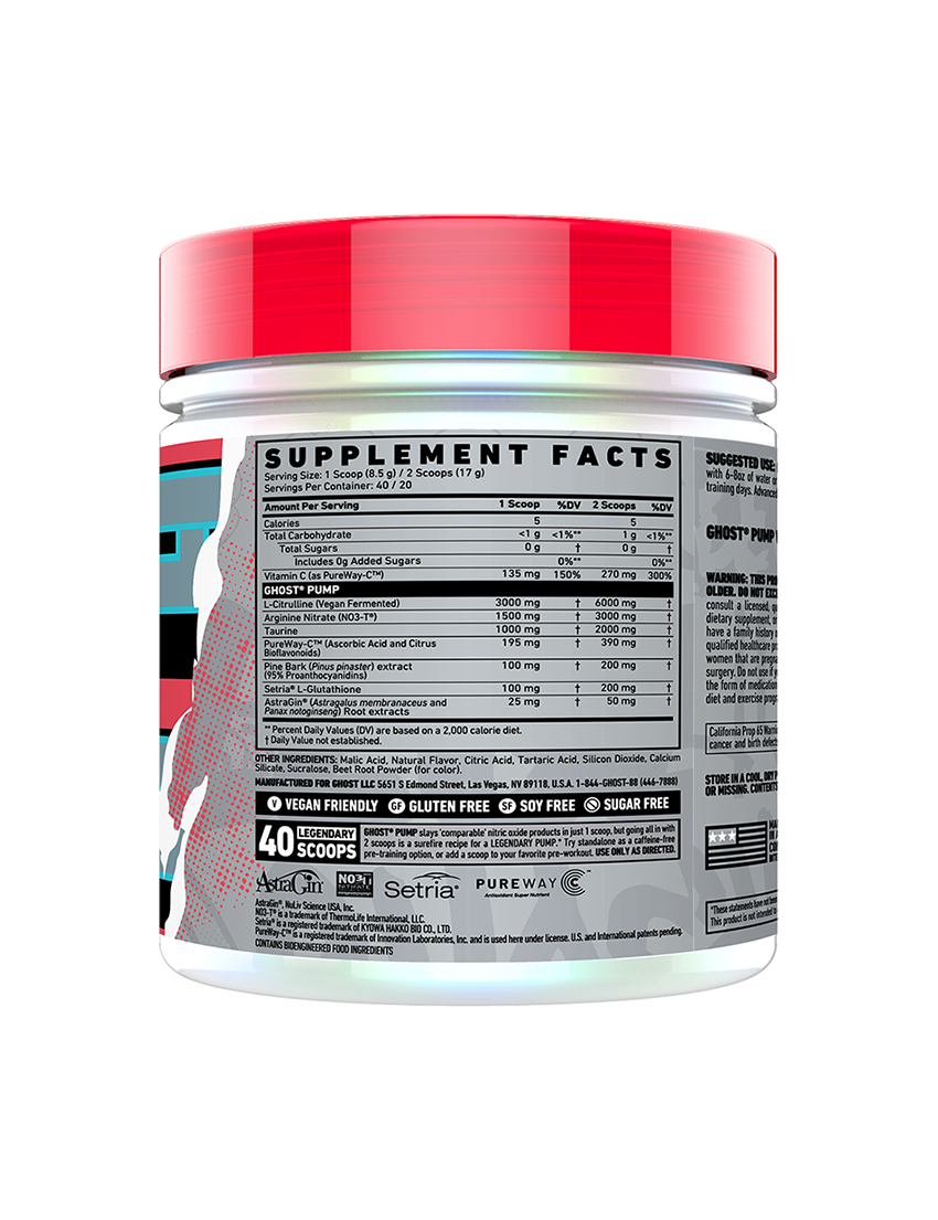 Ghost Pump Stimulant-Free Pre-Workout