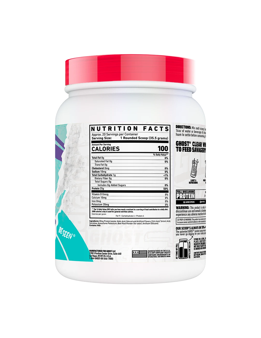 Ghost Clear Whey Protein Isolate + Free BCAA