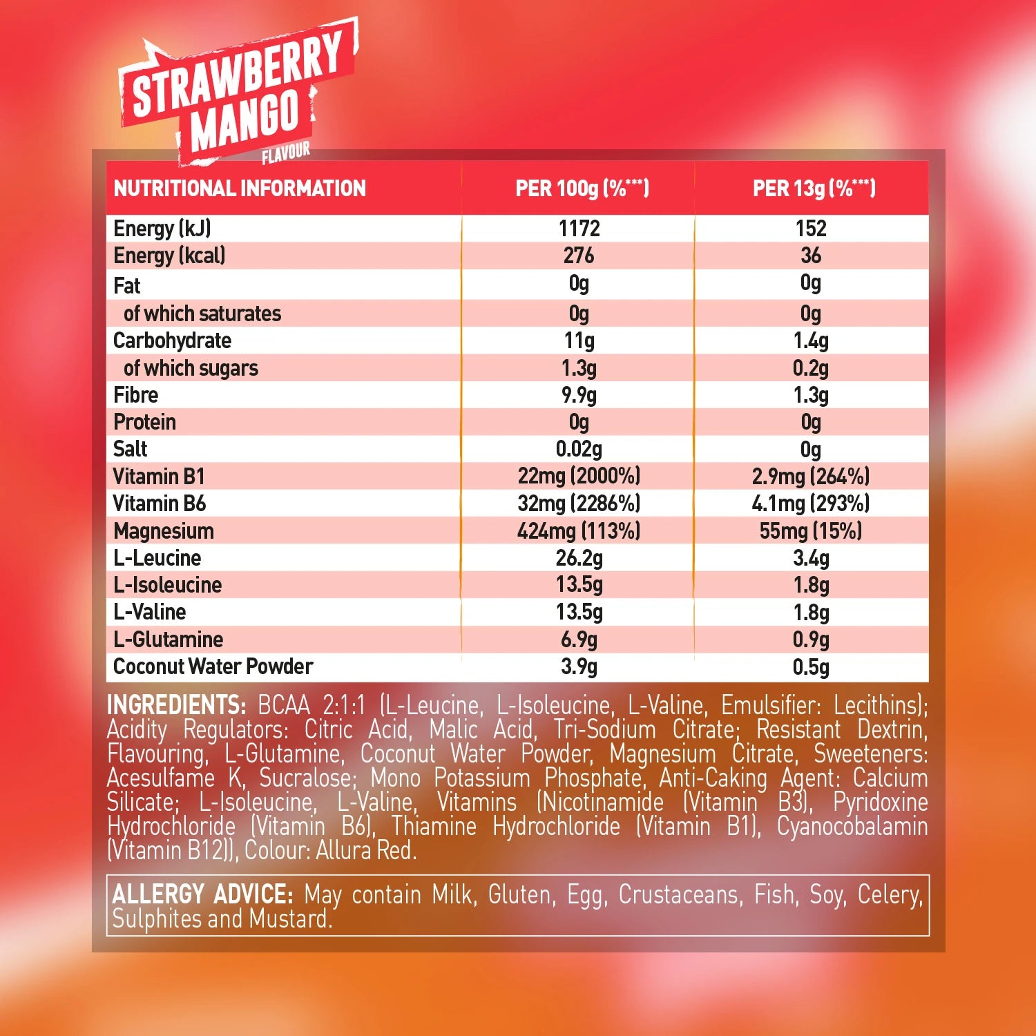 Grenade BCAA Strawberry Mango SFP | ASN