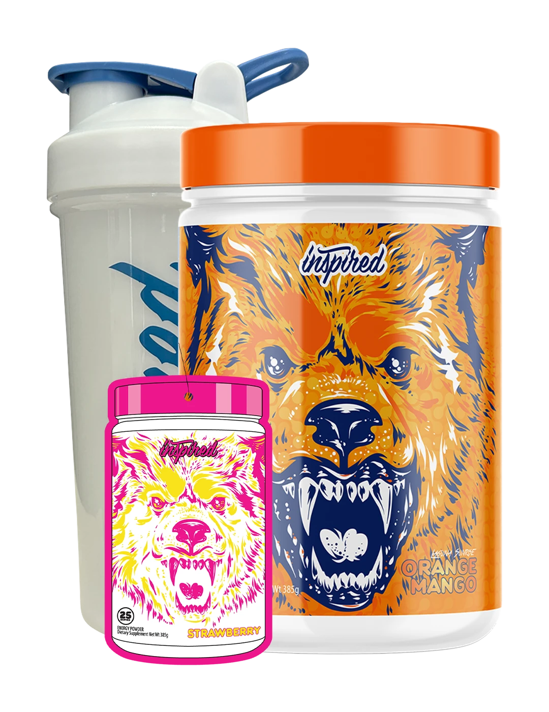 Inspired Big Black DVST8 Pre-Workout + Free Inspired Shaker & Air Freshener