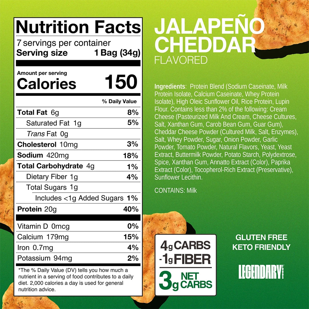 LF PPC Jalapeno Cheddar Nutrition Panel | ASN