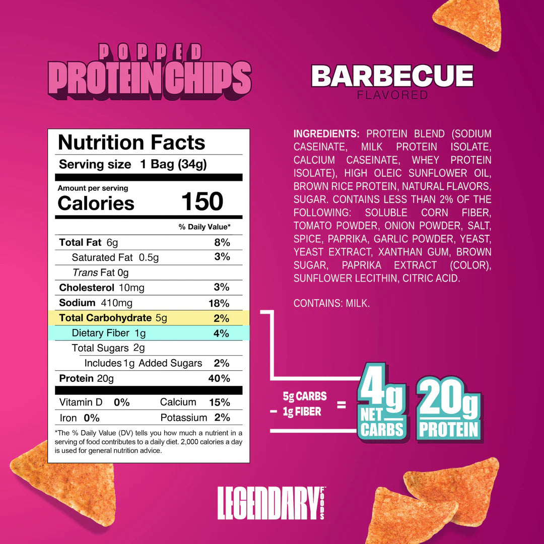 LF Popped Protein Chips BBQ SFP | ASN