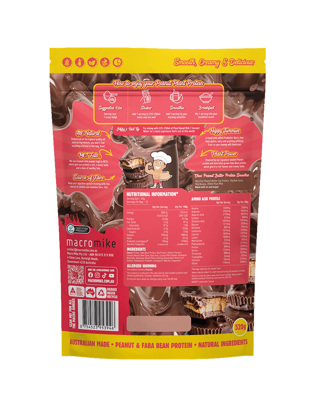 Macro Mike Peanut Plant Protein