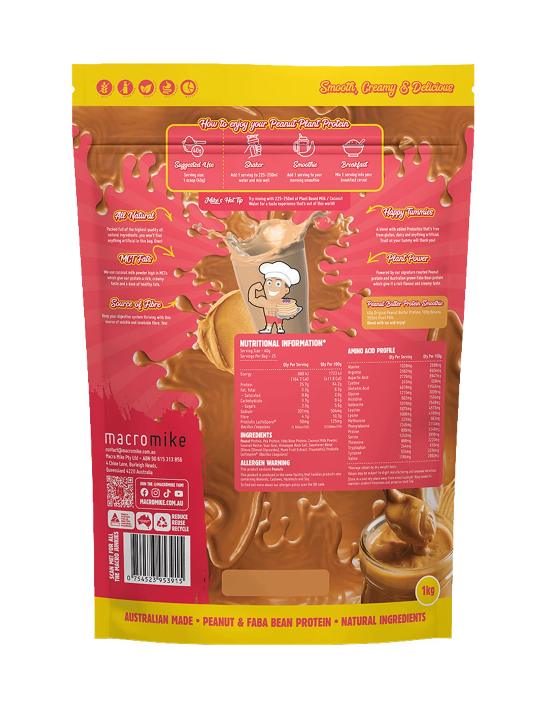 Macro Mike Peanut Plant Protein