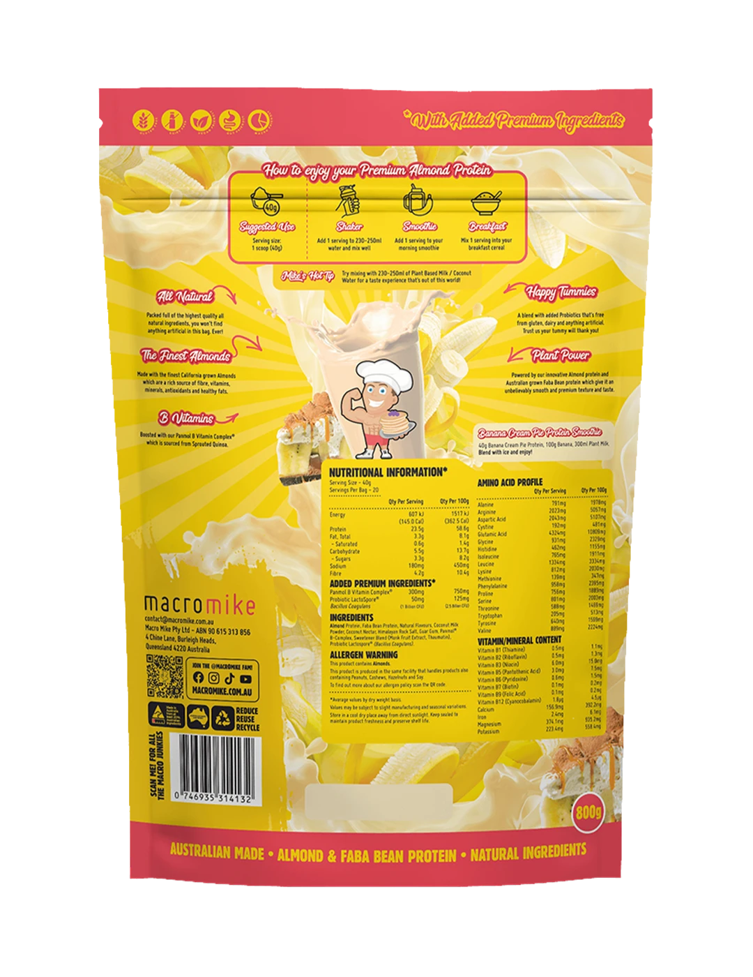 Macro Mike Premium Almond Protein