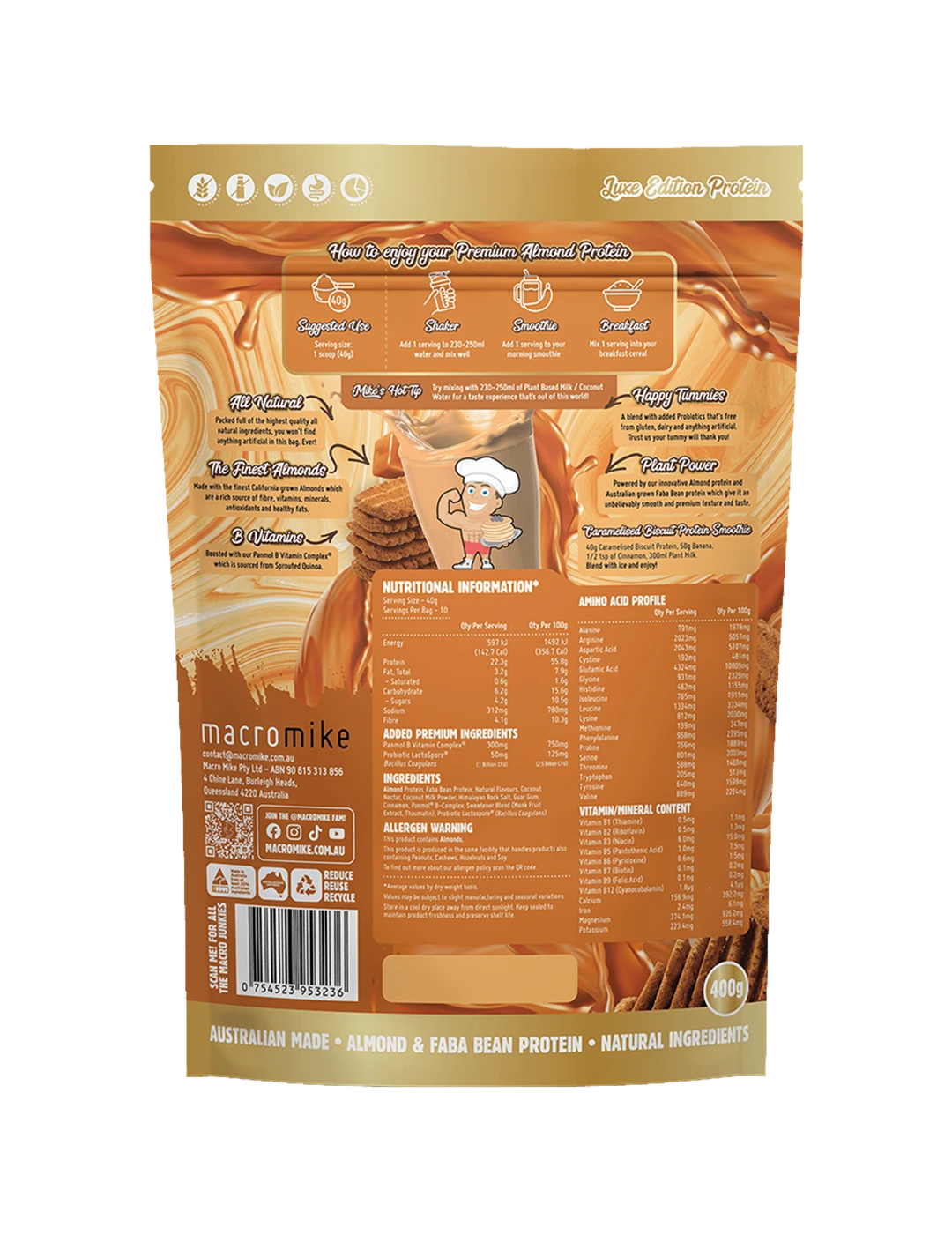 Macro Mike Premium Almond Protein