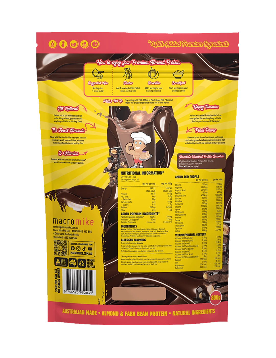 Macro Mike Premium Almond Protein