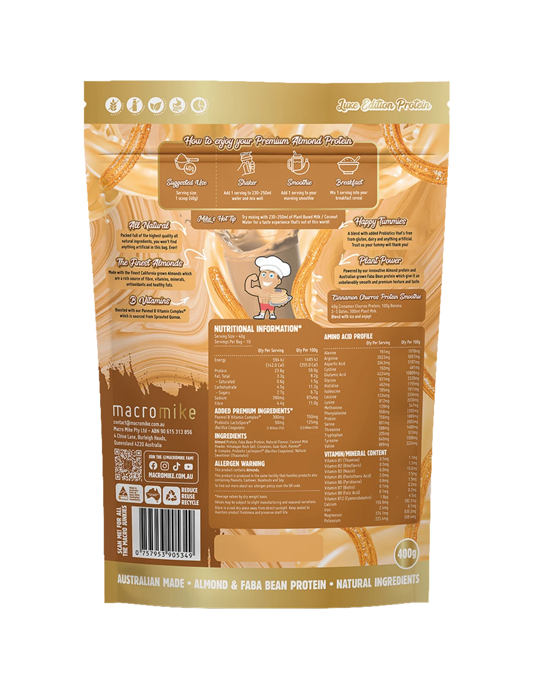 Macro Mike Premium Almond Protein