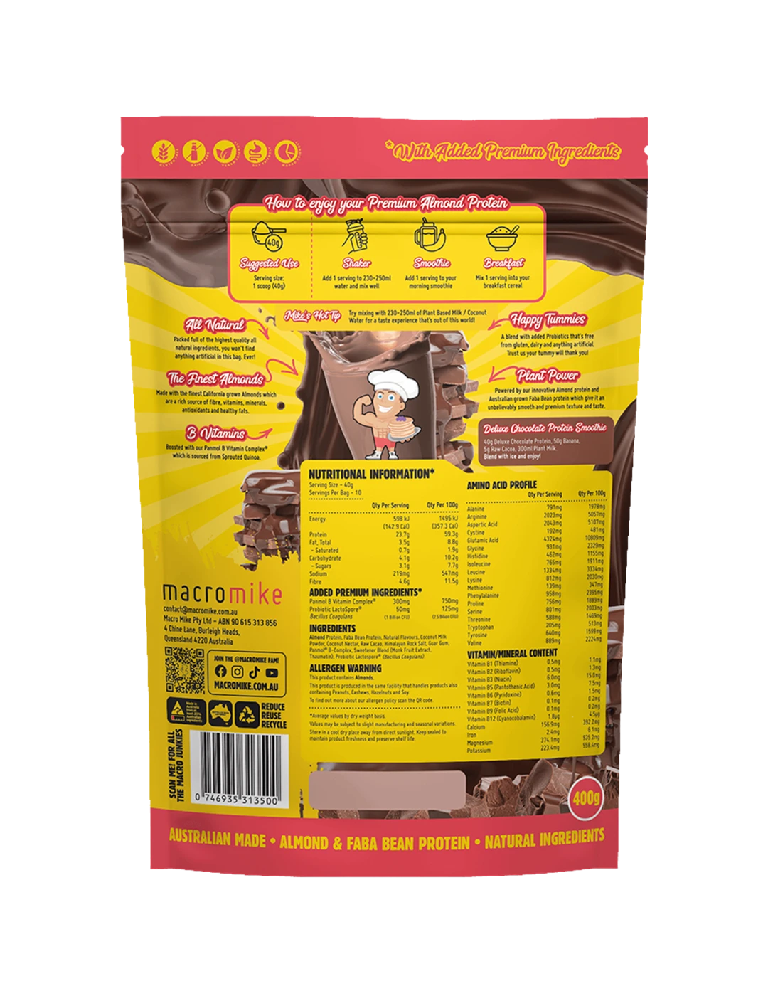 Macro Mike Premium Almond Protein