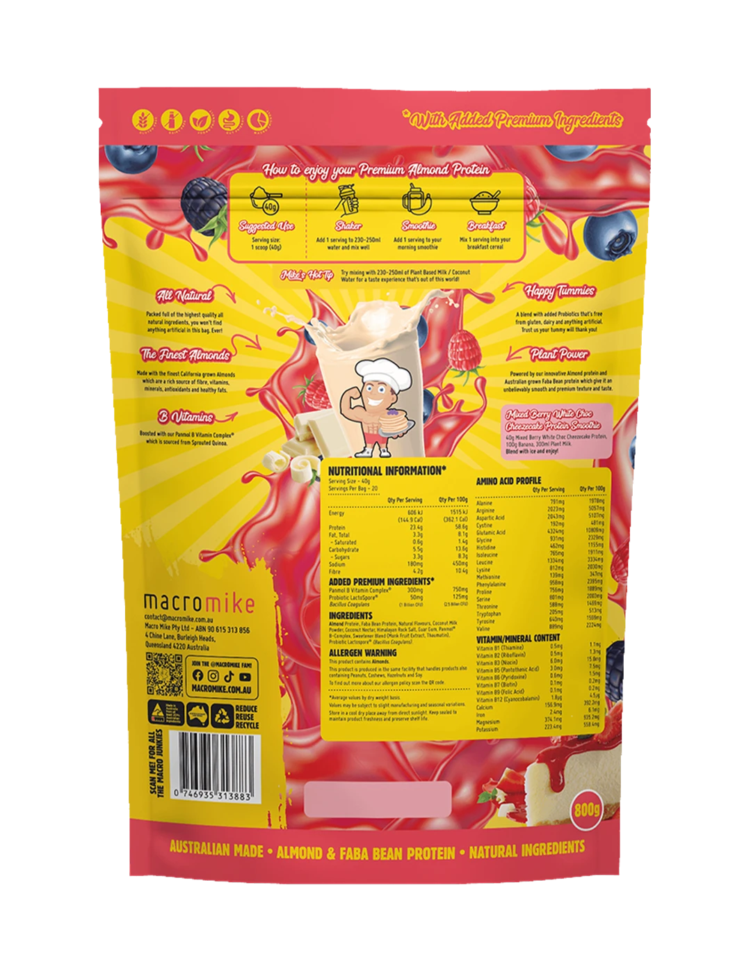 Macro Mike Premium Almond Protein
