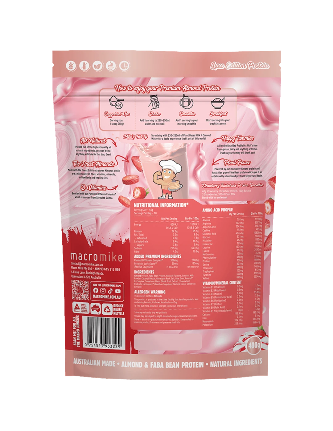 Macro Mike Premium Almond Protein
