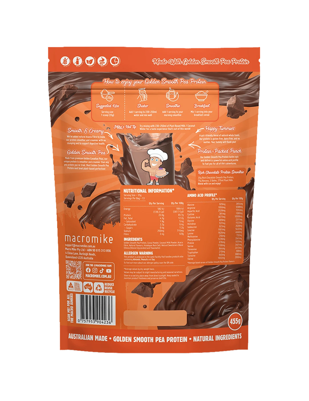 Macro Mike Golden Smooth Pea Protein