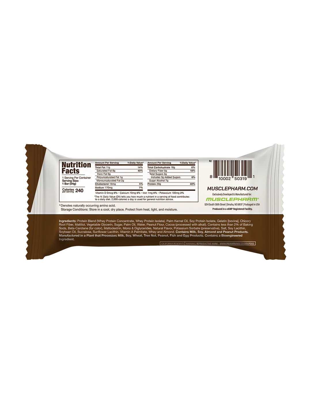 Muscle Pharm Combat Ready Protein Bar Chocolate Peanut Butter Cup NIP | ASN