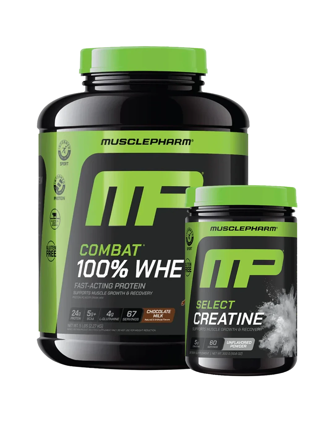MusclePharm Combat 100% Whey + Free Creatine