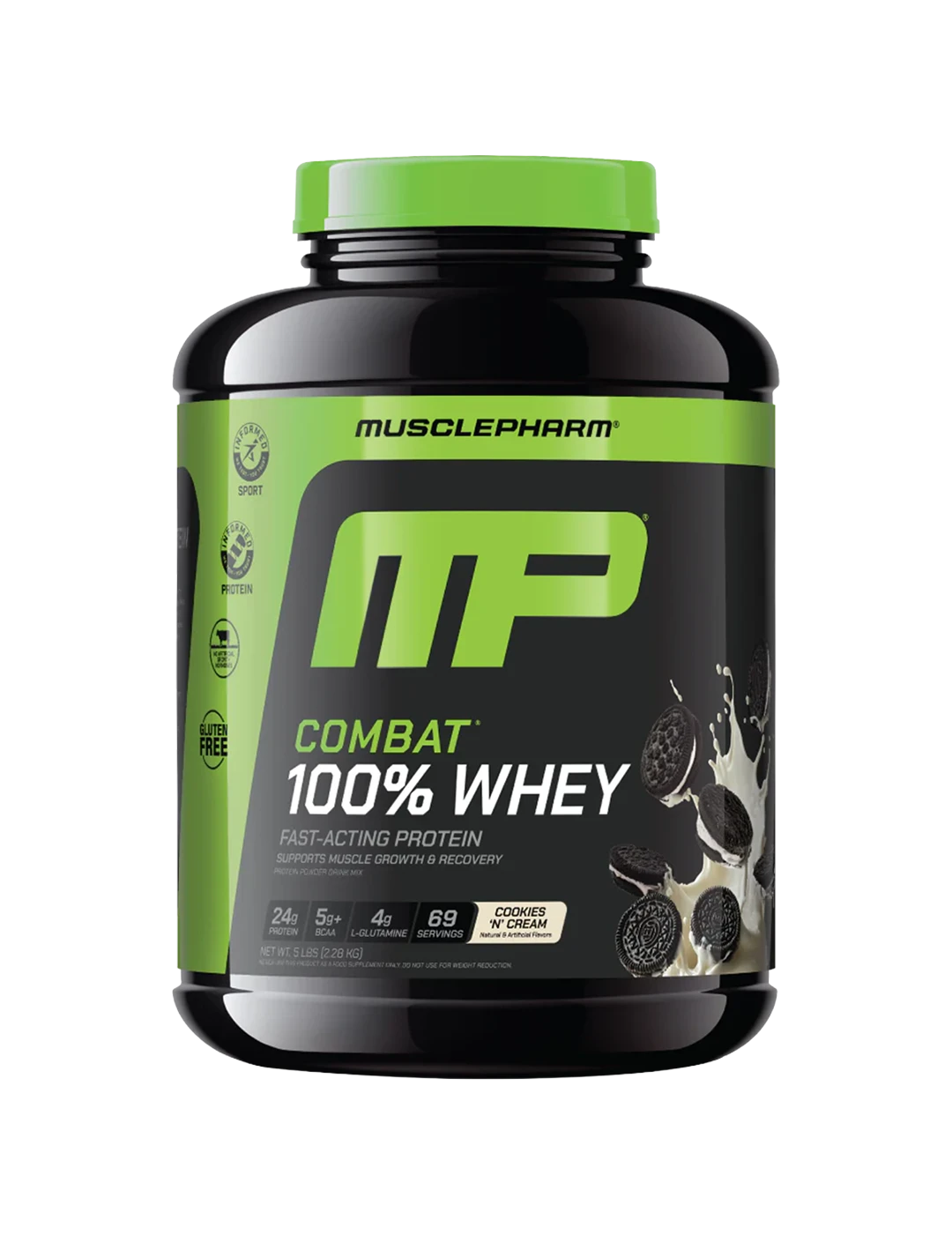 MusclePharm Combat 100% Whey + Free Creatine